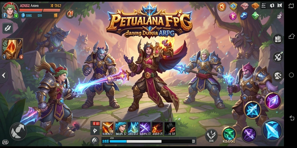Tangkapan layar utama ADG62 menunjukkan aksi seru dalam gameplay ARPG.
