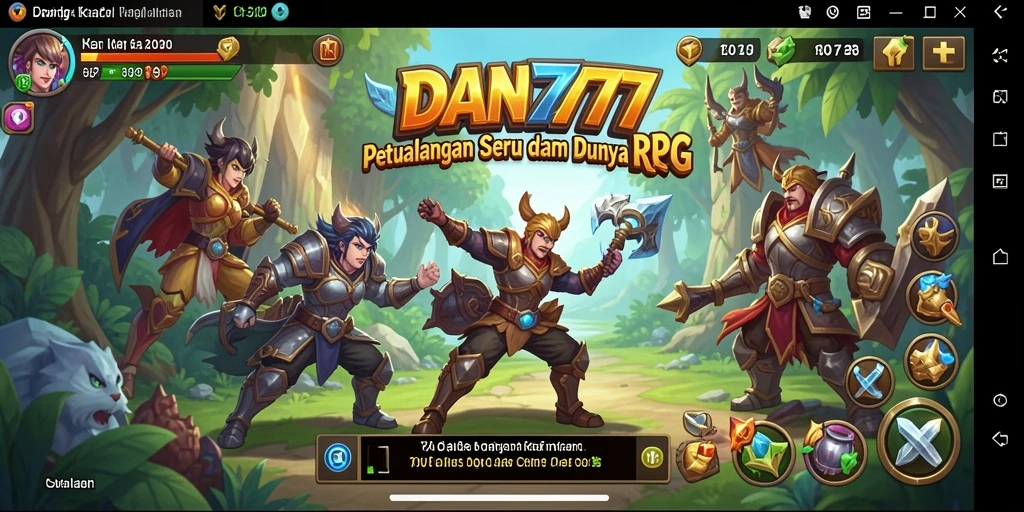 Screenshot gameplay RPG penuh aksi dan petualangan