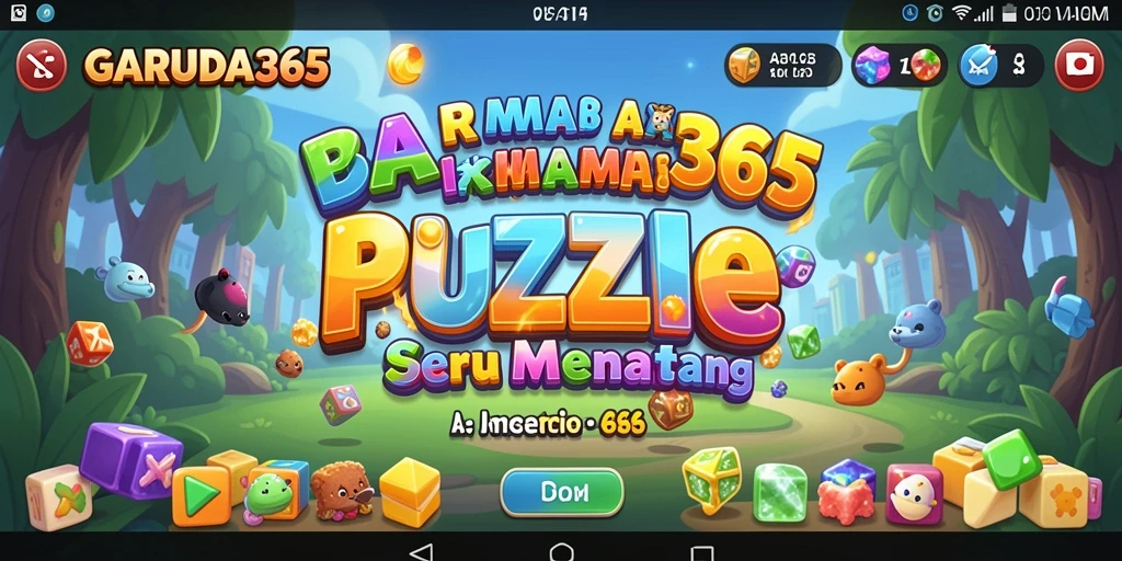 Tangkapan layar gameplay GARUDA365 menampilkan tantangan puzzle yang menarik.
