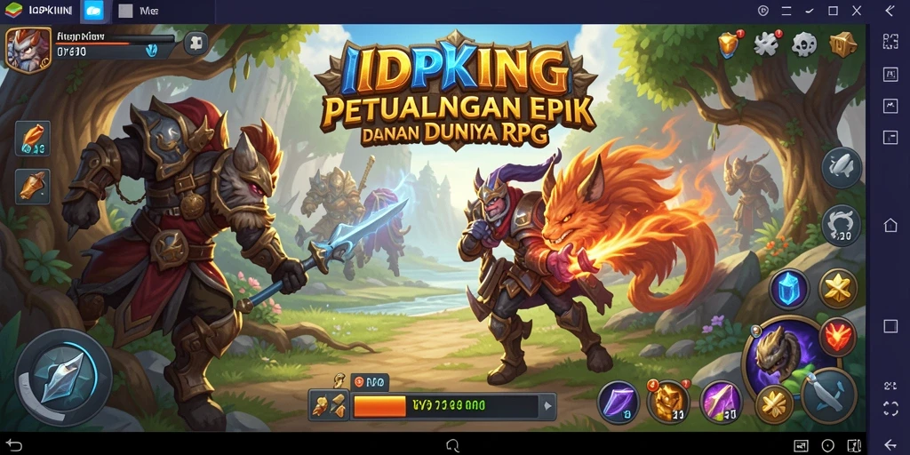 Screenshot gameplay <strong>IDPKING</strong> menunjukkan petualangan seru di dunia RPG.