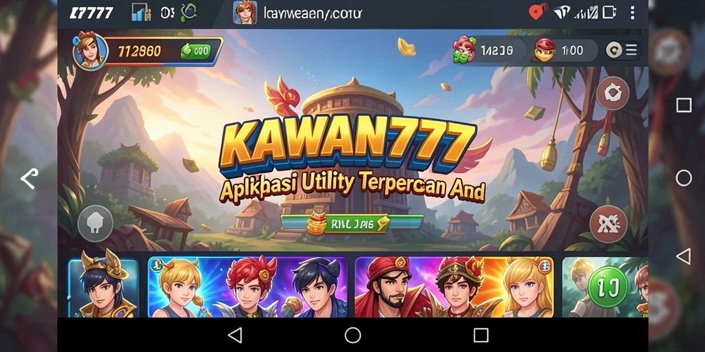 Tampilan antarmuka KAWAN777 yang modern dan fungsional.
