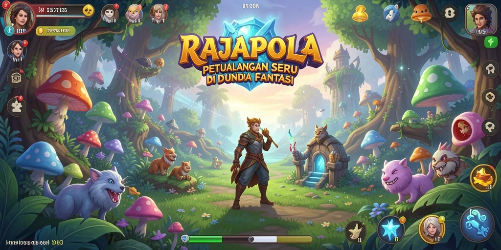 Screenshot gameplay RAJAPOLA yang memukau dan penuh aksi.